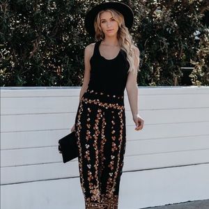 VICI Printed Wide Leg Pants